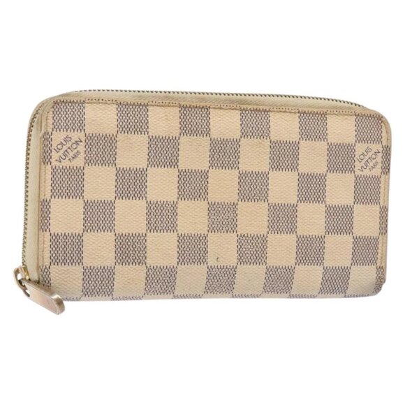 LOUIS VUITTON Damier Azur Zippy Wallet Long Wallet N60019 LV Auth 130796 - Picture 1 of 14